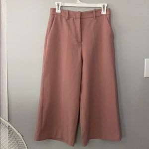 Zara Dusty Pink High Waisted Culottes